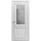 Sartodoors Solid French Door 36 x 80in, White Silk W/ Frosted Glass, Single Regular Panel Frame Trims Handle LUCIA8822ID-WS-36 - alternate 1